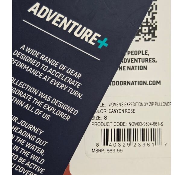 Outdoor Nation Women’s Small Sherpa Hoodie Pullover Pink Camo Fleece NWT - Picture 6 of 10